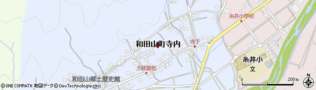 兵庫県朝来市和田山町寺内周辺の地図