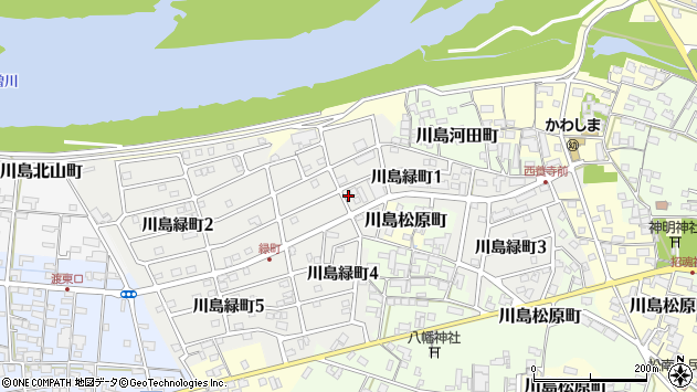 〒501-6027 岐阜県各務原市川島緑町の地図
