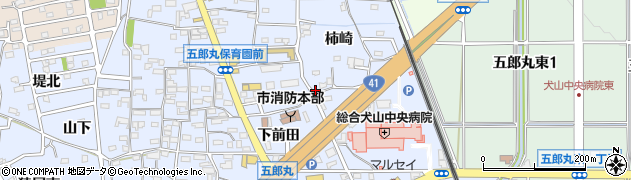 愛知県犬山市五郎丸柿崎89周辺の地図