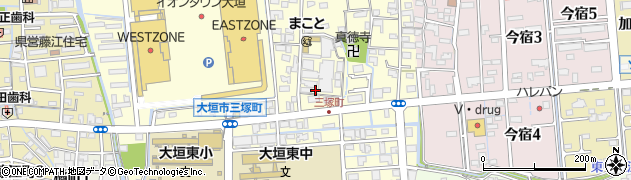 岐阜県大垣市三塚町344周辺の地図