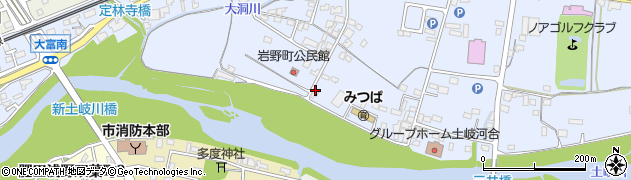 岩野公民館周辺の地図
