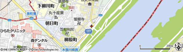 岐阜県笠松町（羽島郡）港町周辺の地図
