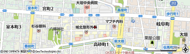 名鉄協商大垣駅前第２駐車場周辺の地図