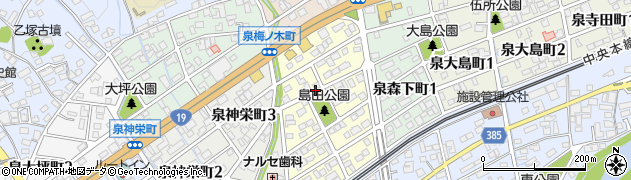 島田公園周辺の地図