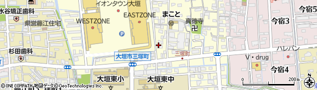 岐阜県大垣市三塚町363周辺の地図