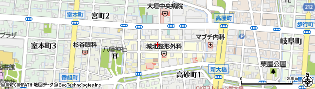 岐阜県大垣市桐ヶ崎町周辺の地図