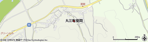 京都府福知山市大江町夏間周辺の地図