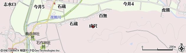 愛知県犬山市今井（成沢）周辺の地図
