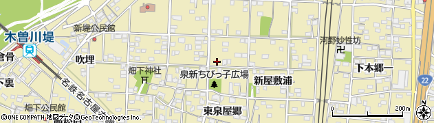 愛知県一宮市北方町北方東泉屋郷85周辺の地図