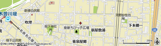 愛知県一宮市北方町北方東泉屋郷86周辺の地図