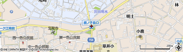 鹿ノ子島口周辺の地図
