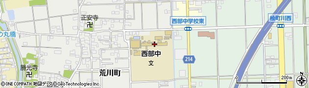 大垣市立西部中学校周辺の地図