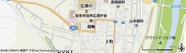 島根県安来市広瀬町広瀬殿町周辺の地図