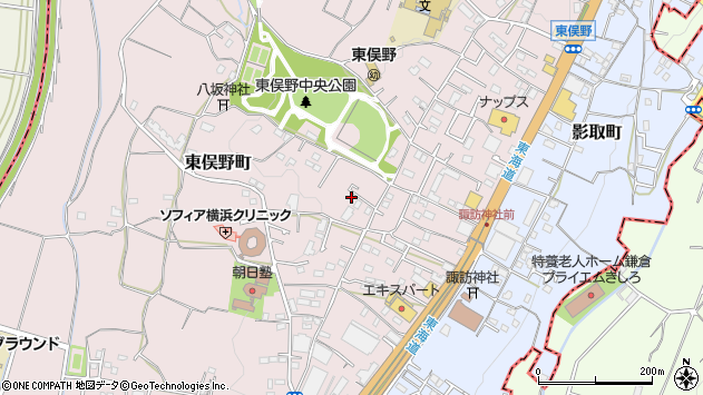 〒245-0065 神奈川県横浜市戸塚区東俣野町の地図