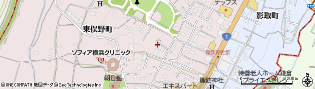 神奈川県横浜市戸塚区東俣野町周辺の地図