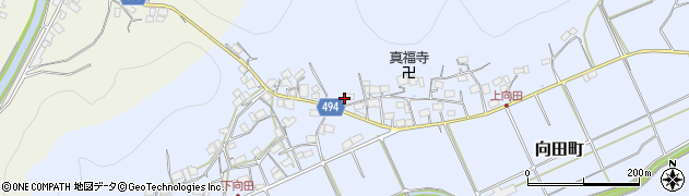 京都府綾部市向田町貝谷1周辺の地図