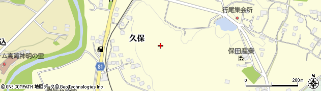 千葉県市原市久保周辺の地図