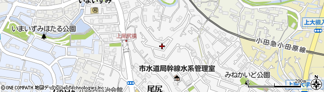 神奈川県秦野市尾尻周辺の地図
