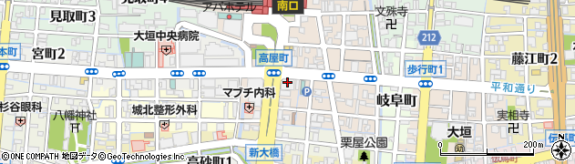 十六リース株式会社　大垣営業所周辺の地図
