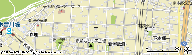愛知県一宮市北方町北方東泉屋郷87周辺の地図