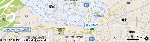 愛知県江南市鹿子島町中168周辺の地図