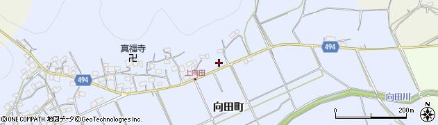 京都府綾部市向田町五反田周辺の地図