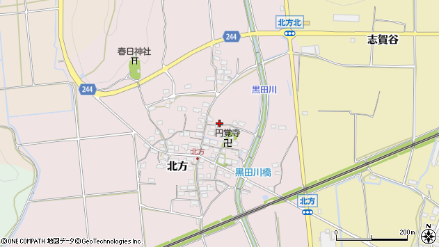 〒521-0217 滋賀県米原市北方の地図