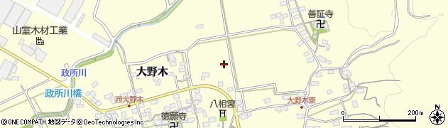 滋賀県米原市大野木周辺の地図