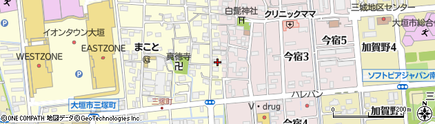 岐阜県大垣市三塚町1029周辺の地図