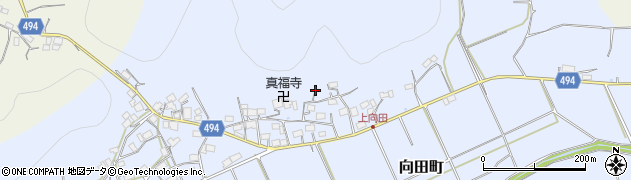 京都府綾部市向田町水上周辺の地図