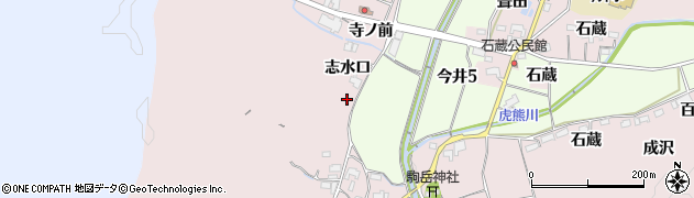 愛知県犬山市今井志水口周辺の地図