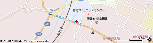 岐阜県恵那市領家1674周辺の地図