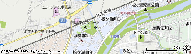 岐阜県瑞浪市松ケ瀬町周辺の地図