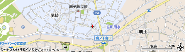 愛知県江南市鹿子島町中141周辺の地図
