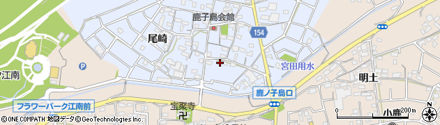 愛知県江南市鹿子島町中158周辺の地図