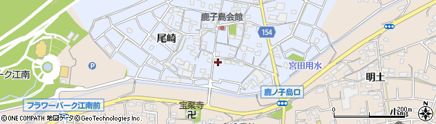 愛知県江南市鹿子島町中151周辺の地図