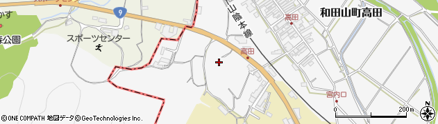 兵庫県朝来市和田山町高田3周辺の地図