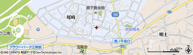 愛知県江南市鹿子島町中154周辺の地図