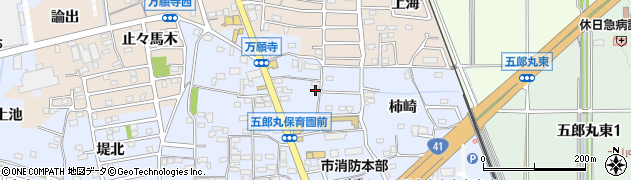 愛知県犬山市五郎丸（上前田）周辺の地図