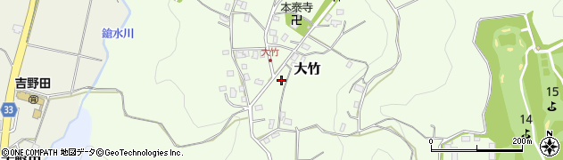 千葉県袖ケ浦市大竹周辺の地図