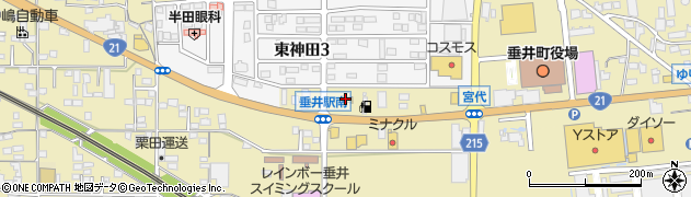 セブンイレブン垂井町宮代店周辺の地図