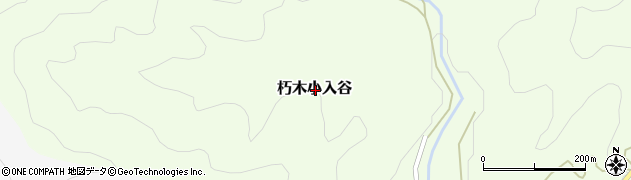 滋賀県高島市朽木小入谷周辺の地図