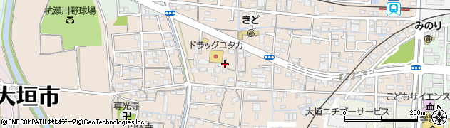 岐阜県大垣市木戸町周辺の地図