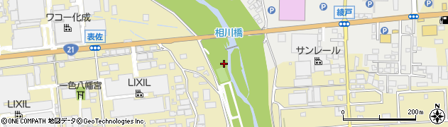 相川橋周辺の地図