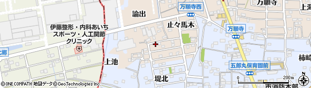 愛知県犬山市橋爪（論出）周辺の地図