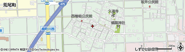 岐阜県大垣市桧町周辺の地図