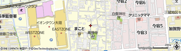 岐阜県大垣市三塚町周辺の地図