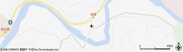 兵庫県養父市新津193周辺の地図