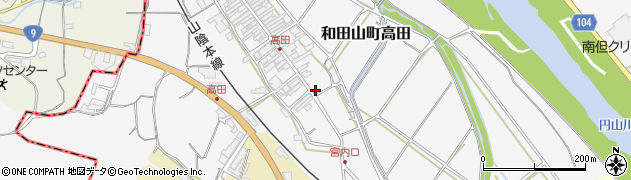 兵庫県朝来市和田山町高田189周辺の地図