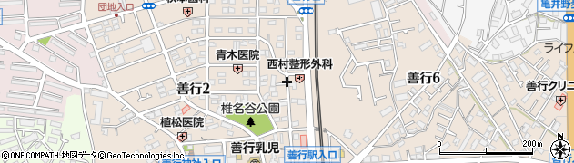 神奈川県藤沢市善行周辺の地図